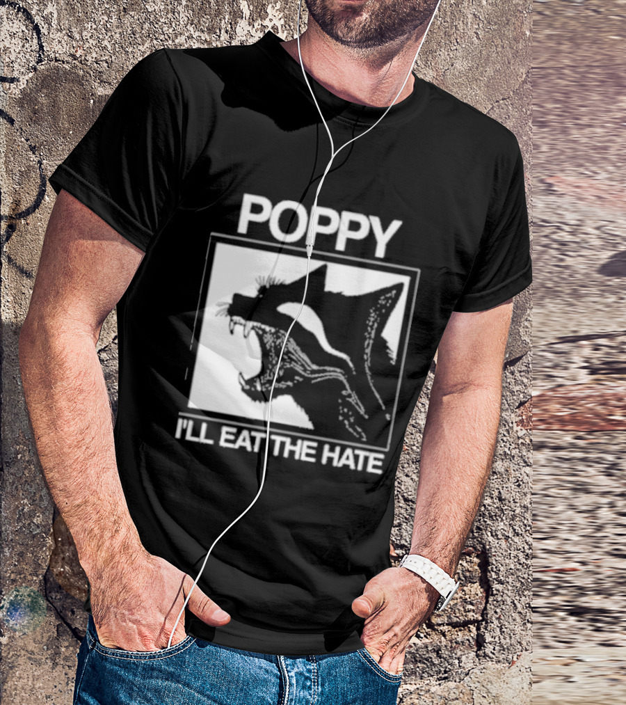 Poppy Feral I'll Eat The Hate Wolf T-Shirt