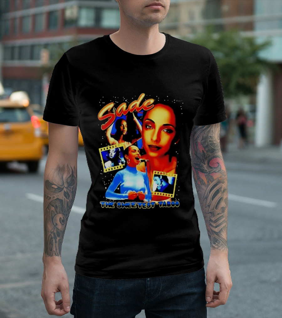 Sade The Sweetest Taboo Music Icon Montage T-Shirt
