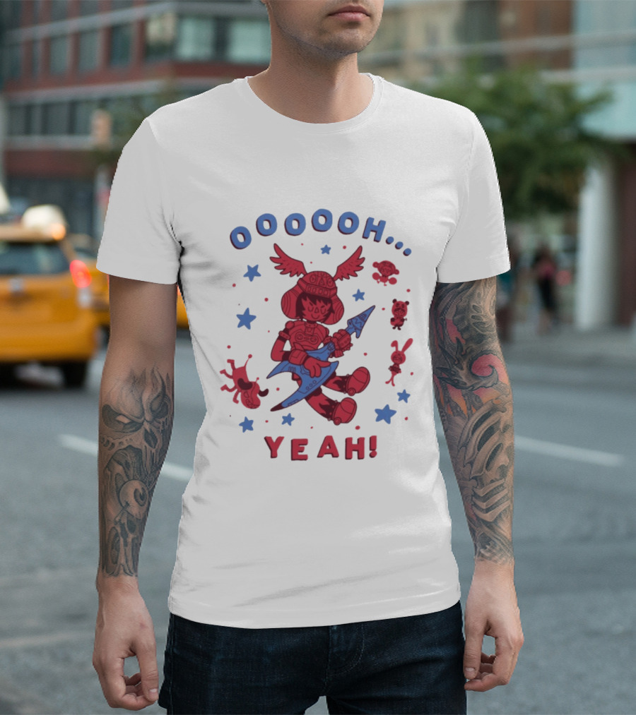 Oooooh Yeah Gitaroo Man You Won Wings Guitar Stars T-Shirt
