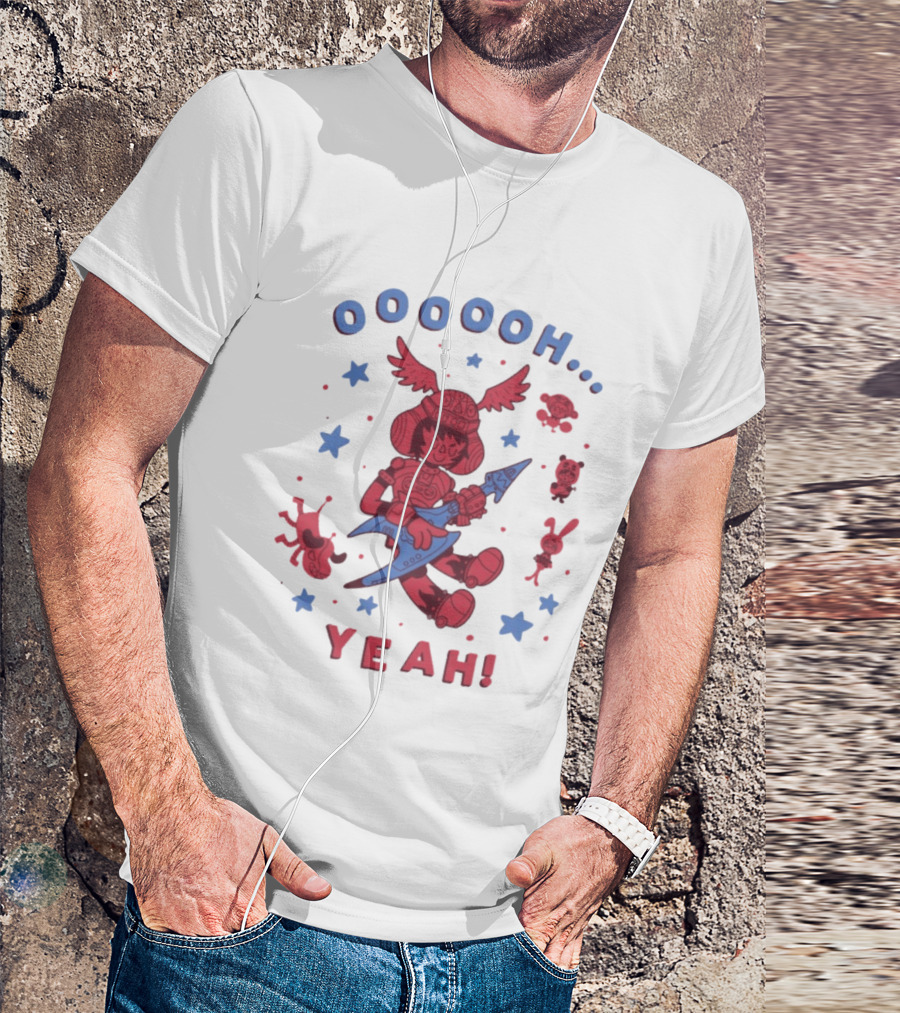 Oooooh Yeah Gitaroo Man You Won Wings Guitar Stars T-Shirt