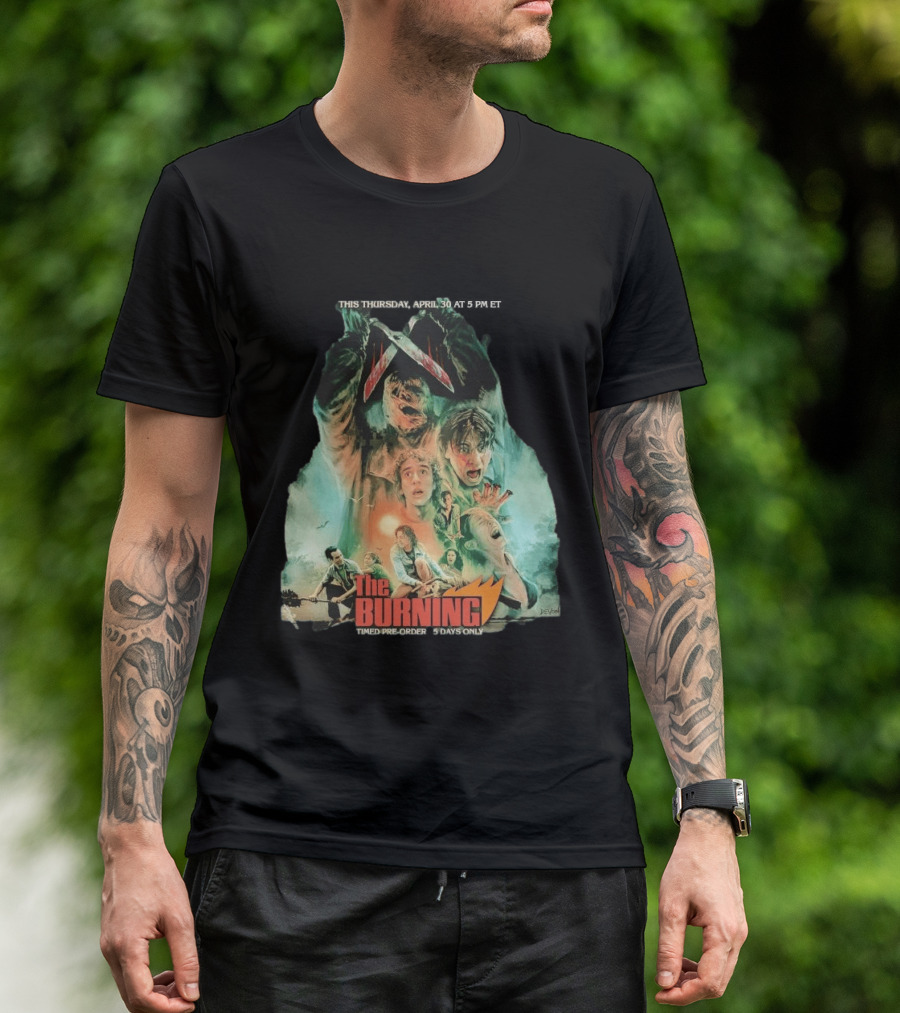 The Burning Cropsy's Revenge Horror Movie Timed Pre Order 5 Days Only T-Shirt
