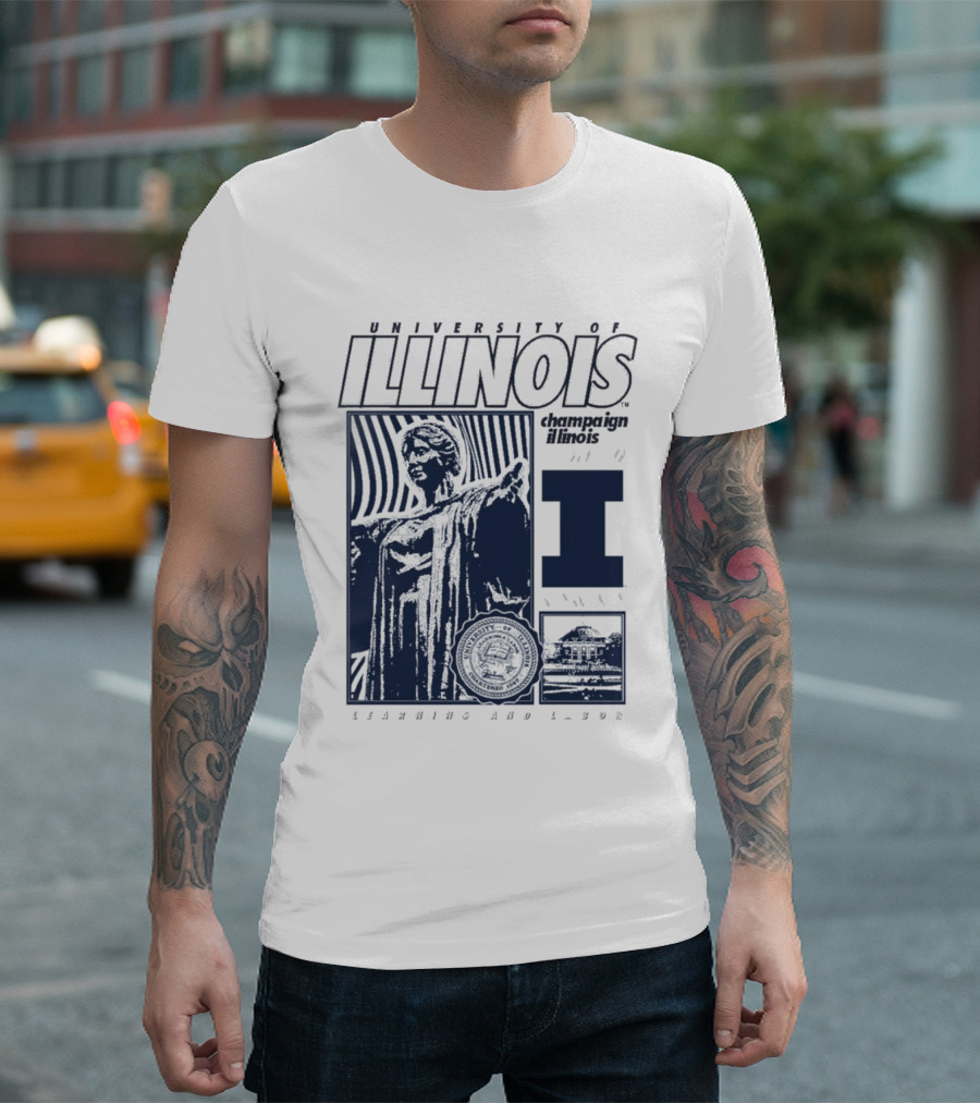 University Of Illinois Champaign Urbana Illinois Learning And Labor T-Shirt