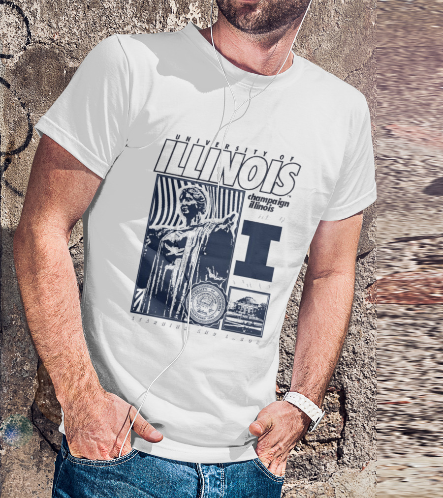 University Of Illinois Champaign Urbana Illinois Learning And Labor T-Shirt