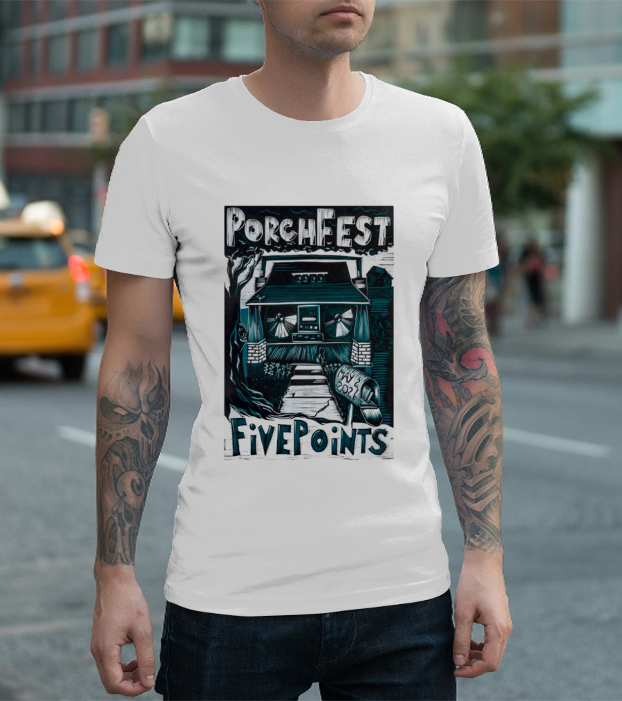 PorchFest FivePoints May 2026 Huntsville AL Music Event T-Shirt