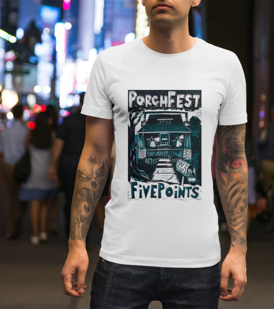 PorchFest FivePoints May 2026 Huntsville AL Music Event T-Shirt