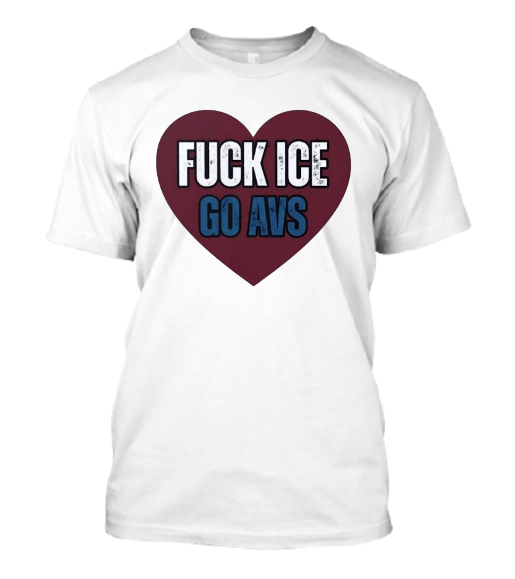 Colorado Avalanche Heart Fuck Ice Go AVS T-Shirt