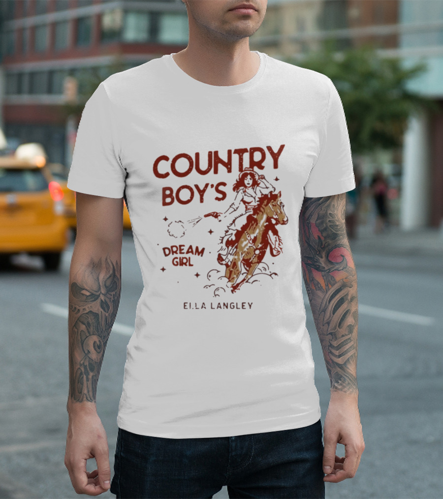 Ella Langley Country Boy's Dream Girl 2026 Riding Horseback Adventure T-Shirt