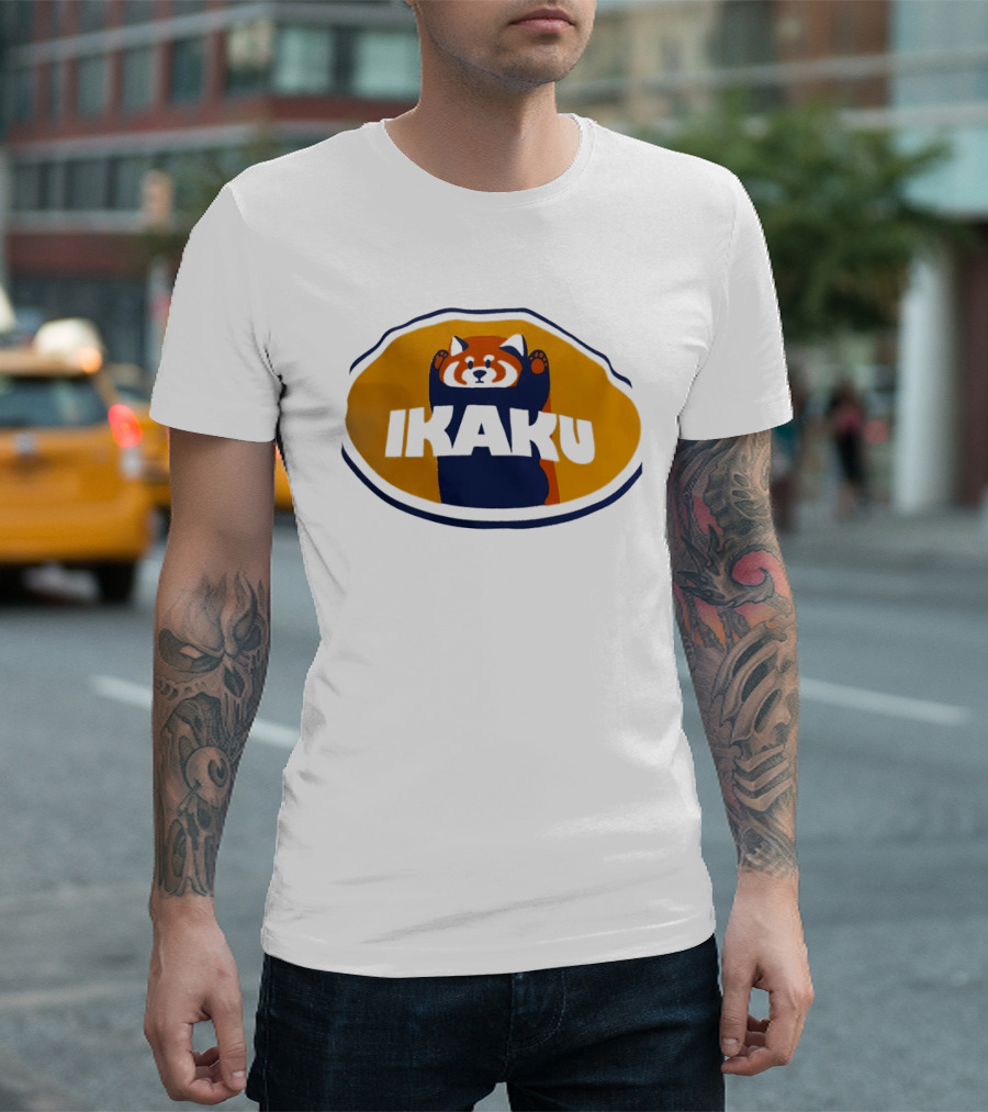 Graniph Ikaku Cartoon Red Panda T-Shirt