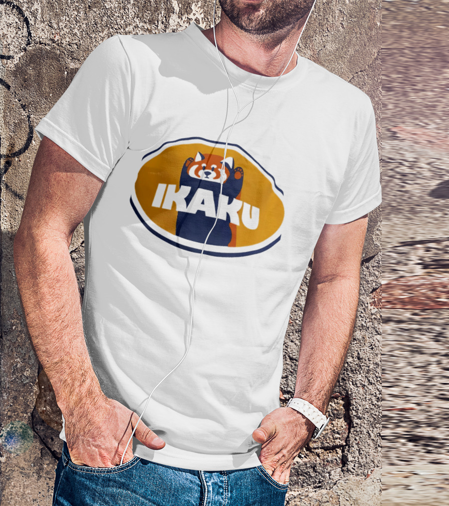 Graniph Ikaku Cartoon Red Panda T-Shirt
