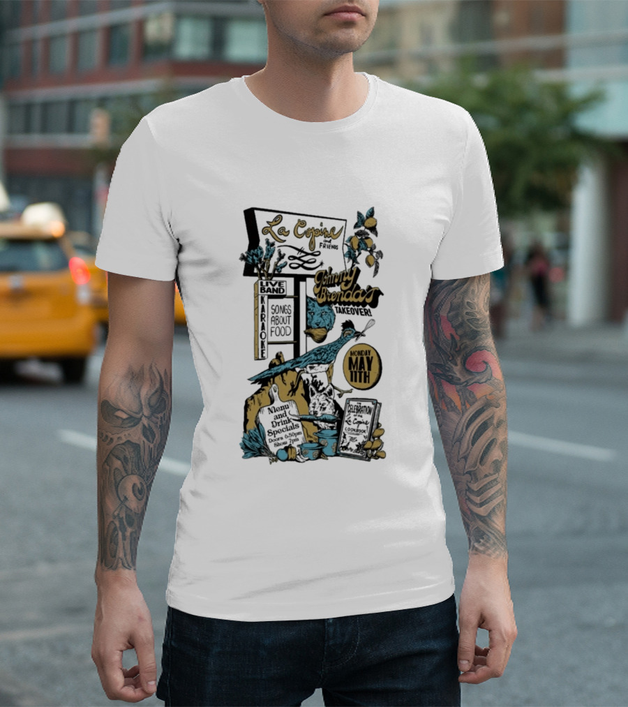 La Copine Voices Songs About Food Johnny Brenda's May 11 2026 T-Shirt