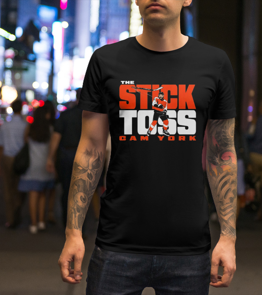 Cam York The Stick Toss Philadelphia Flyers Hockey NHL 2026 T-Shirt