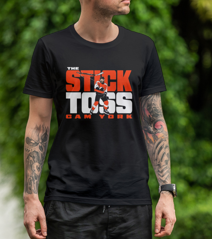 Cam York The Stick Toss Philadelphia Flyers Hockey NHL 2026 T-Shirt