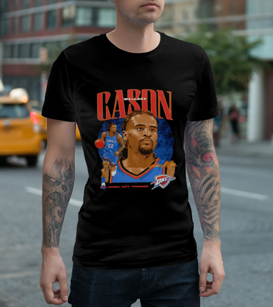 Cason Wallace Oklahoma City Thunder OKC Basketball Player 22 T-Shirt