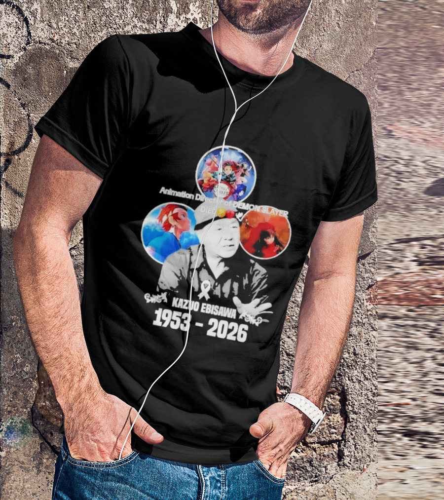 Kazuo Ebisawa 1953 2026 Animation Director Of Manga Slayer Died T-Shirt