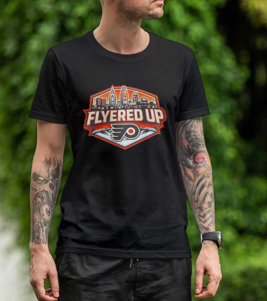Flyered Up Philadelphia Flyers Skyline T-Shirt