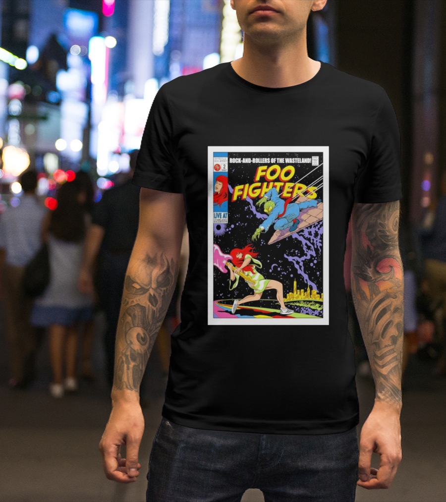 Foo Fighters Rock And Rollers Of The Wasteland Sayreville New Jersey Starland Ballroom May 2 2026 T-Shirt