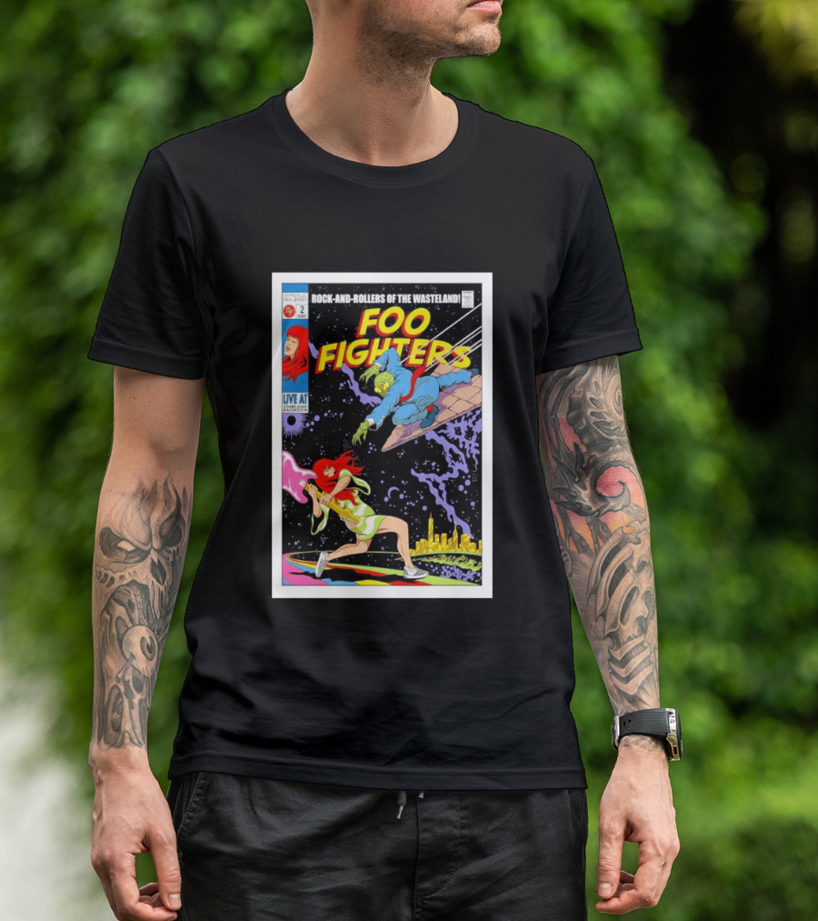 Foo Fighters Rock And Rollers Of The Wasteland Sayreville New Jersey Starland Ballroom May 2 2026 T-Shirt