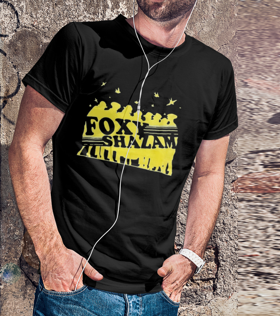 Foxy Shazam Yellow Silhouettes And Birds T-Shirt