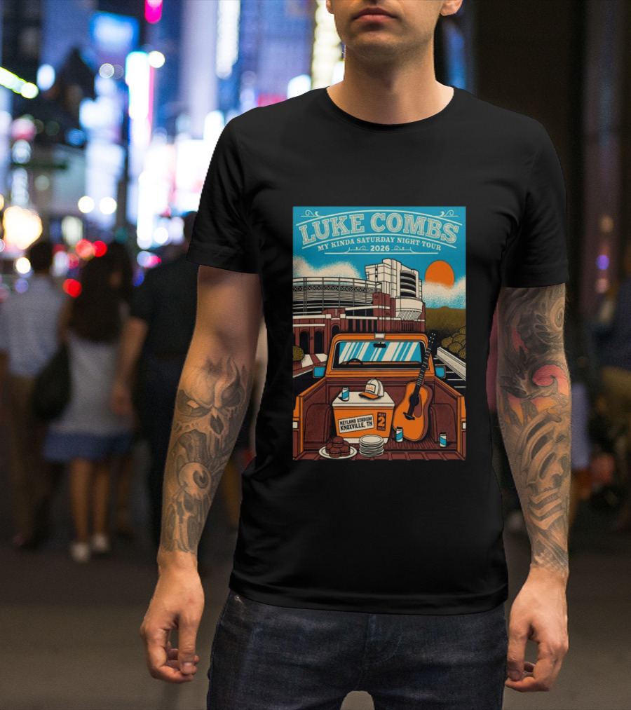 Luke Combs My Kinda Saturday Night Tour 2026 Neyland Stadium Knoxville TN May 02 T-Shirt
