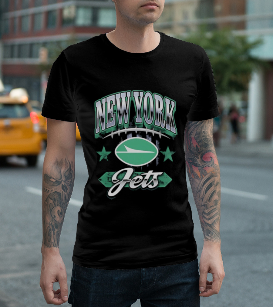 New York Jets Americana 2026 Oval Emblem Stars T-Shirt