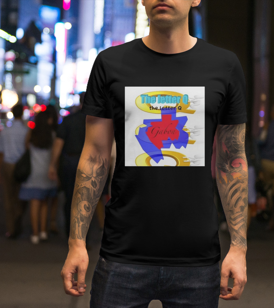 The Letter Q Gabon Map Stylish Multilayered T-Shirt