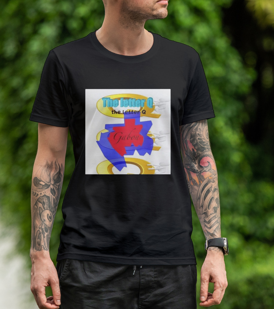 The Letter Q Gabon Map Stylish Multilayered T-Shirt