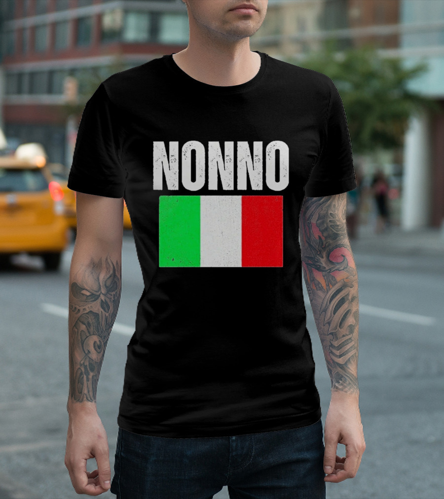 Nonno Italian Flag Patriotic Italy Heritage T-Shirt