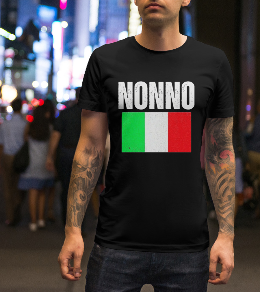 Nonno Italian Flag Patriotic Italy Heritage T-Shirt