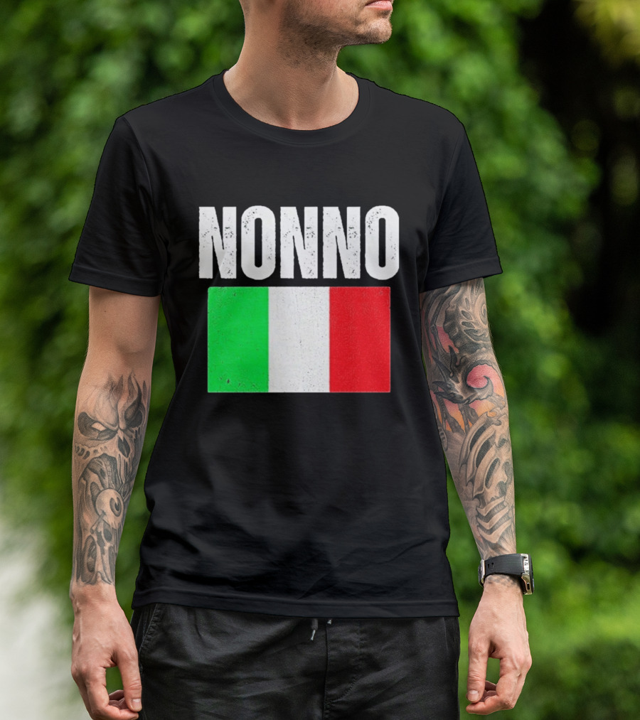 Nonno Italian Flag Patriotic Italy Heritage T-Shirt
