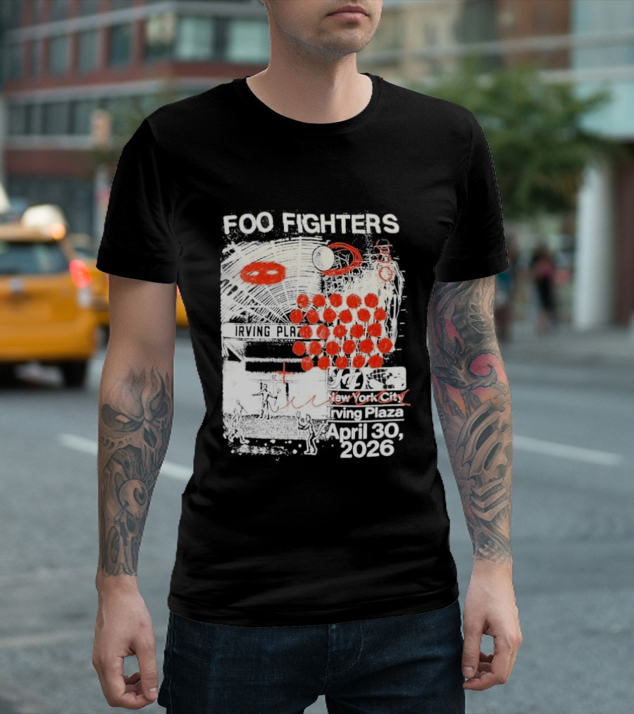 Original Foo Fighters Secret Show Irving Plaza New York City April 30 2026 Your Favorite Toy T-Shirt