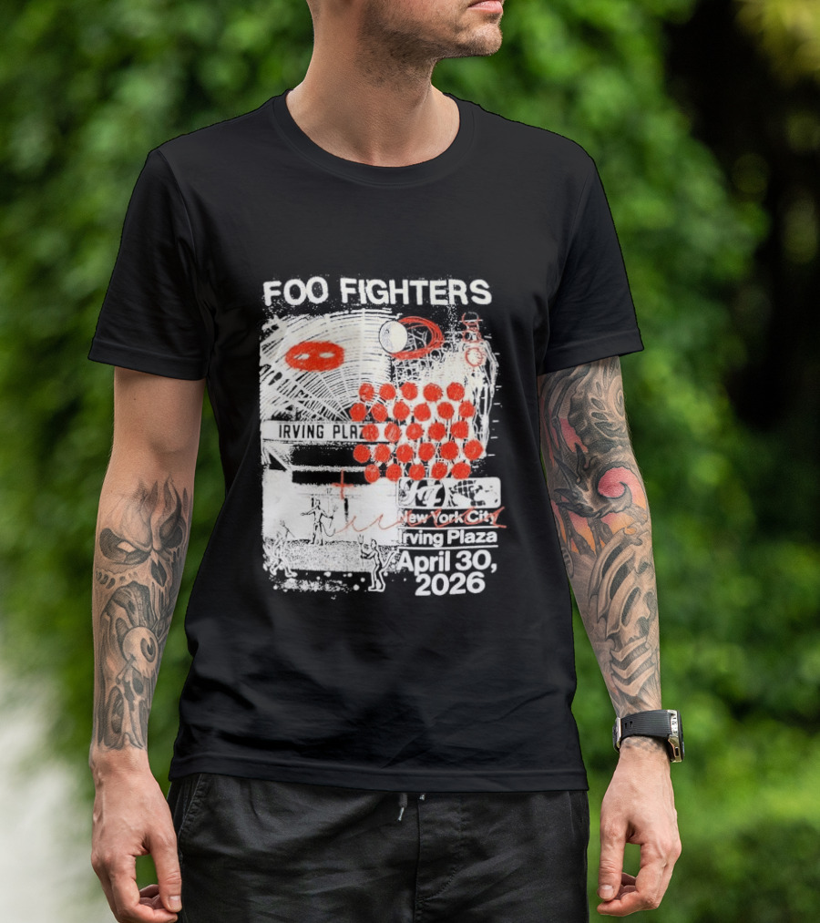 Original Foo Fighters Secret Show Irving Plaza New York City April 30 2026 Your Favorite Toy T-Shirt