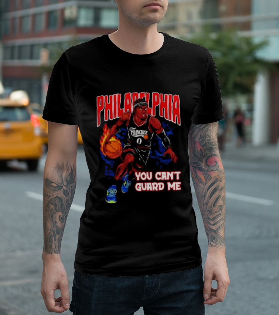 Philadelphia Tyrese Maxey You Can't Guard Me Basketball T-Shirt