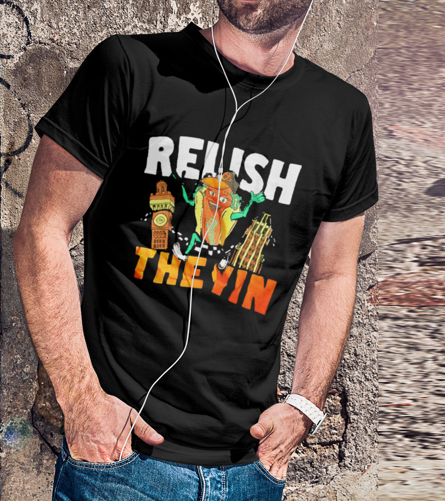 Relish The Yin Orioles Hot Dog Cartoon Baltimore 2026 T-Shirt