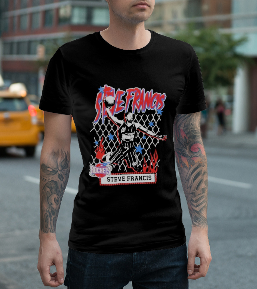 Steve Francis Rockets Mitchell & Ness NBA Street Player Houston T-Shirt