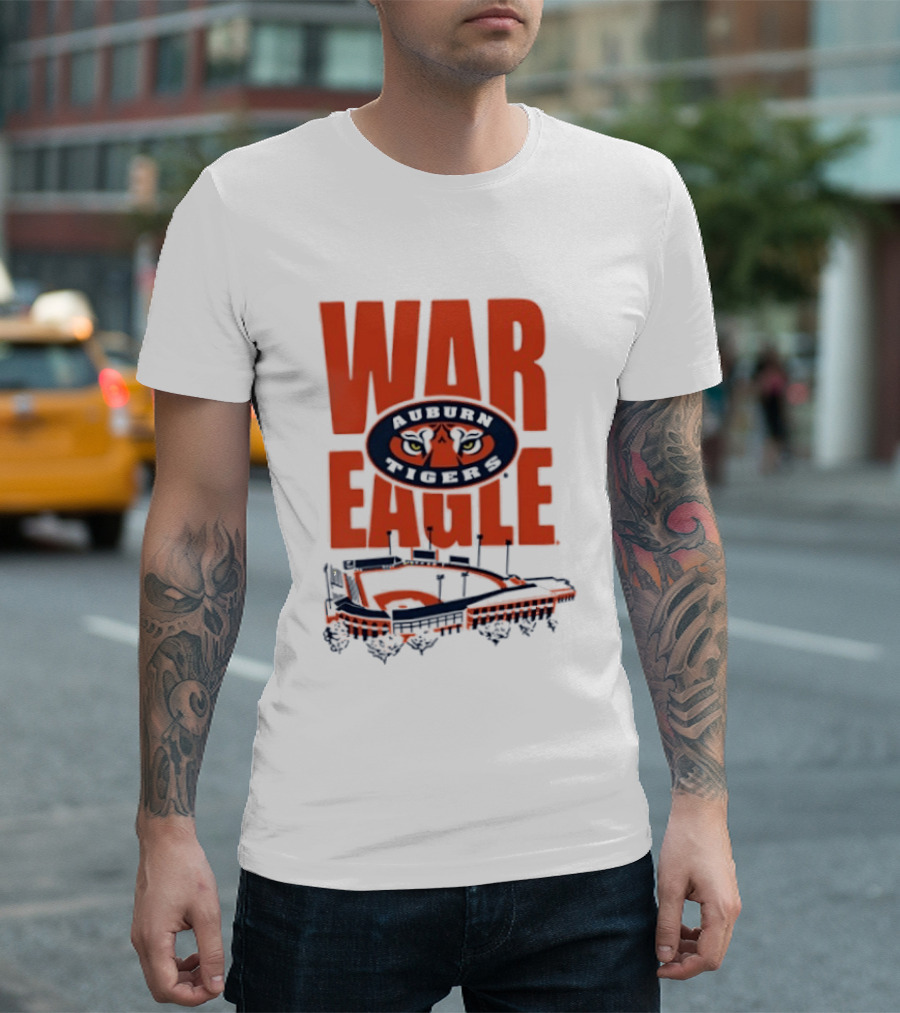 Auburn Tigers War Eagle Baseball Stadium Tiger Eyes T-Shirt