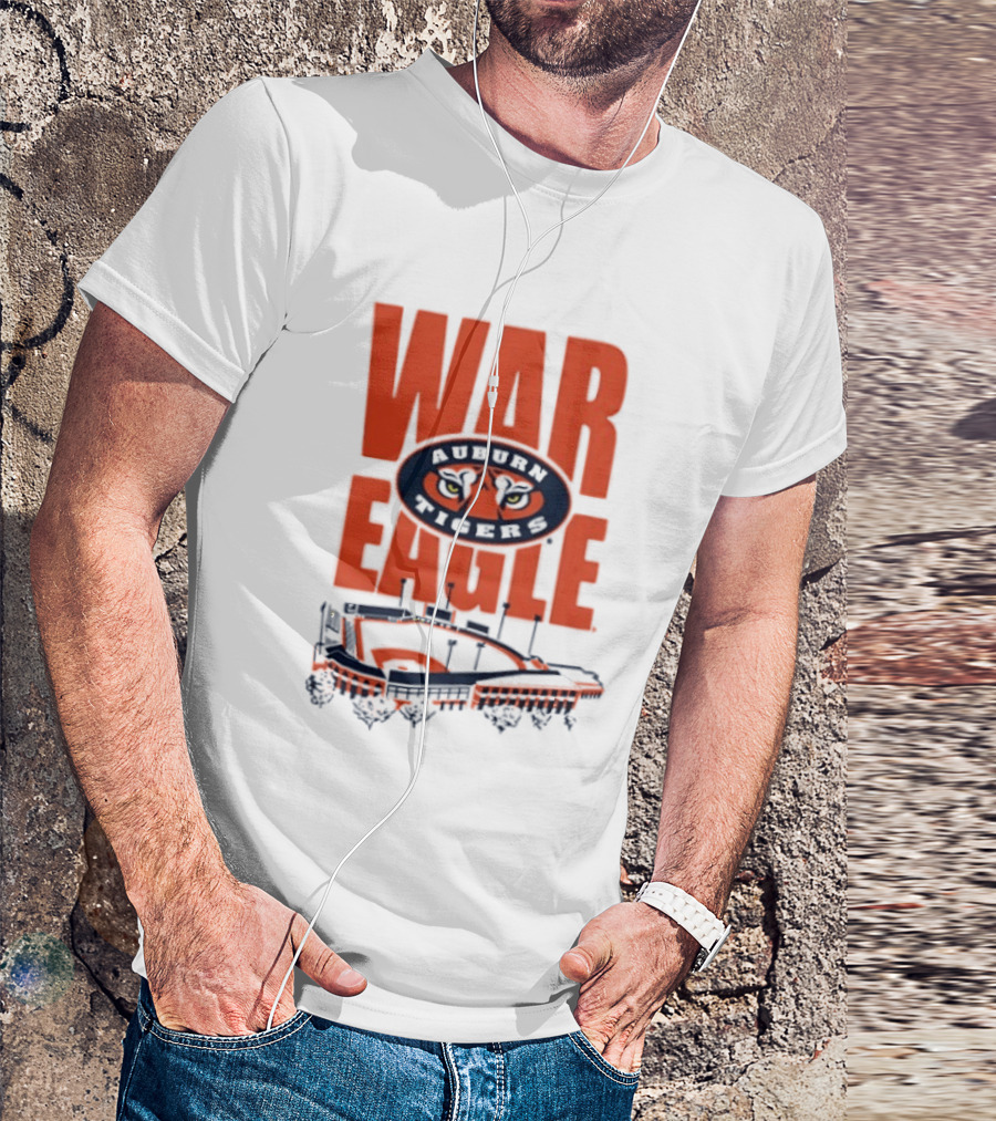 Auburn Tigers War Eagle Baseball Stadium Tiger Eyes T-Shirt