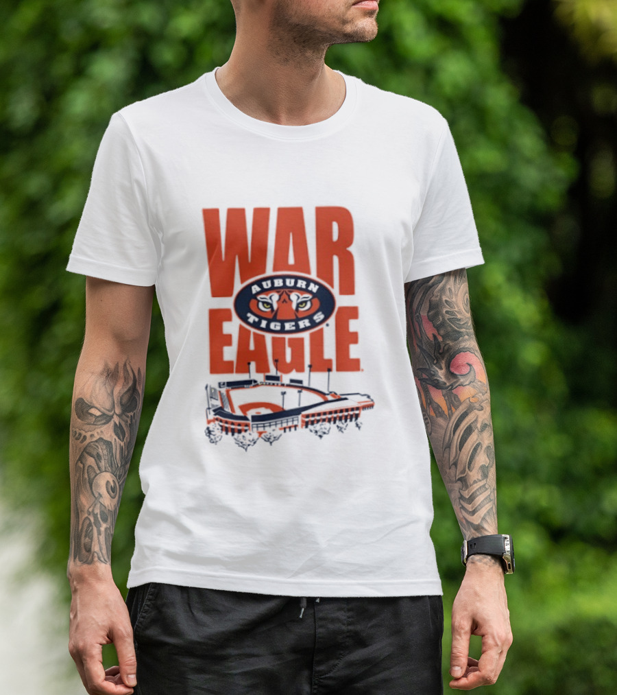 Auburn Tigers War Eagle Baseball Stadium Tiger Eyes T-Shirt