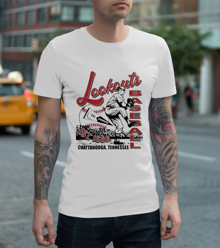 Lookouts Baseball Chattanooga Tennessee Est 1885 T-Shirt