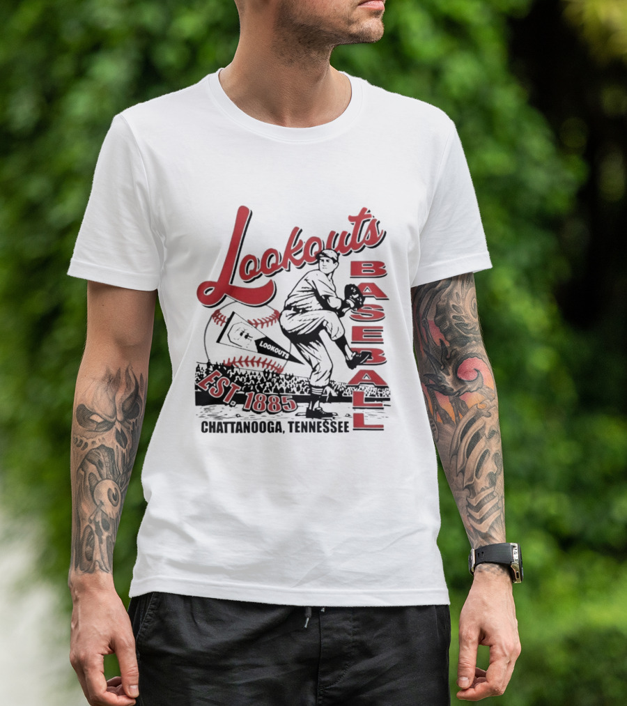 Lookouts Baseball Chattanooga Tennessee Est 1885 T-Shirt