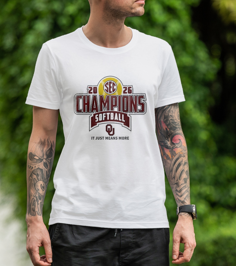 Oklahoma Softball 2026 SEC Champions Back To Back T-Shirt