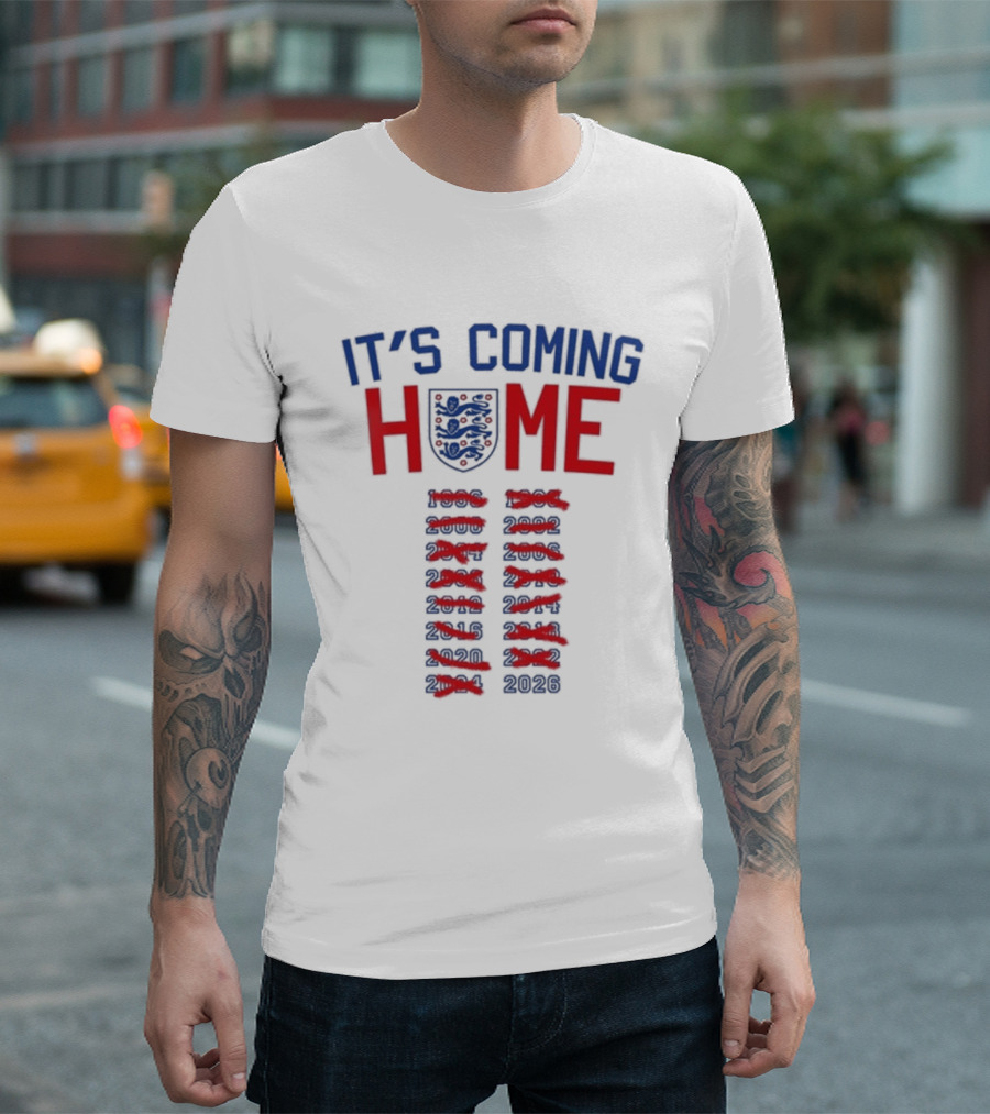 It's Coming Home England Football Anthem 2026 T-Shirt