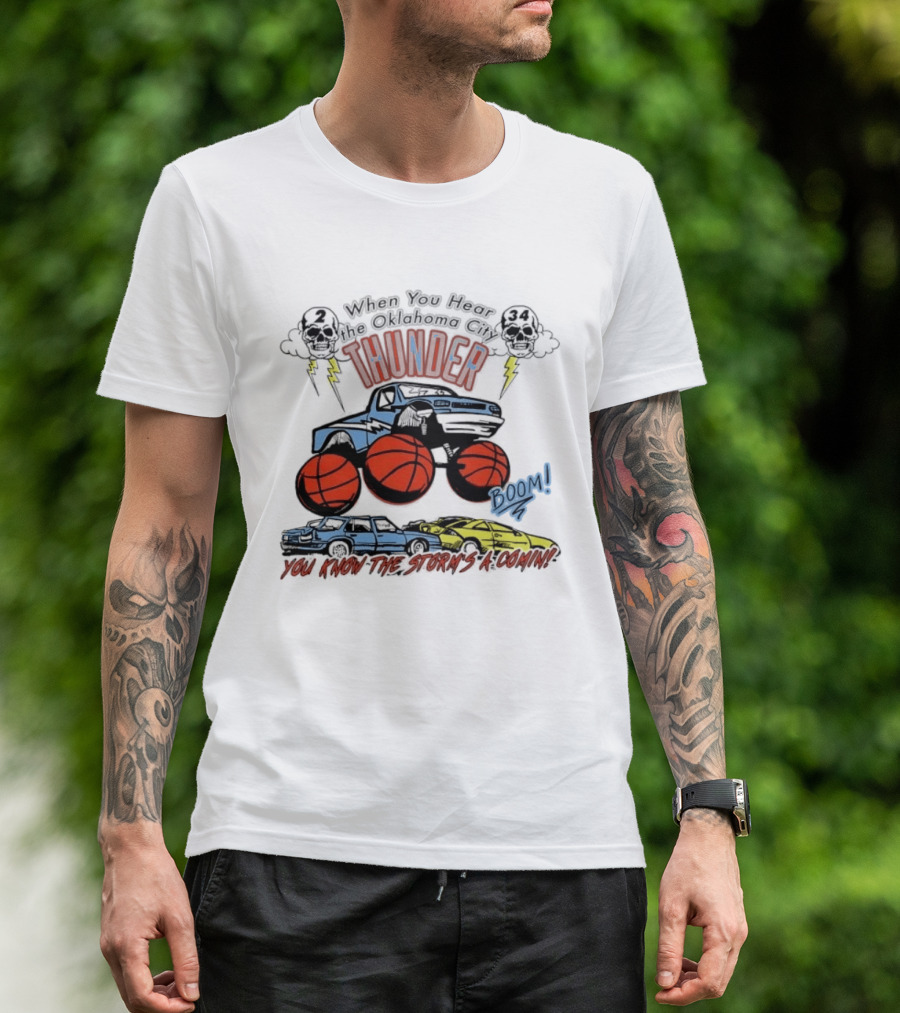 When You Hear Oklahoma City Thunder Boom You Know The Storm's A Comin T-Shirt