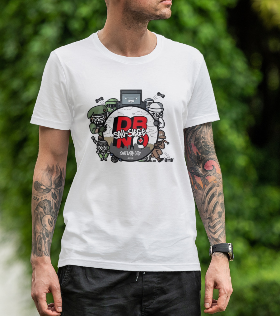 Rainbow Six Siege DBNO Salt Lake City 2026 Gaming Event Characters T-Shirt