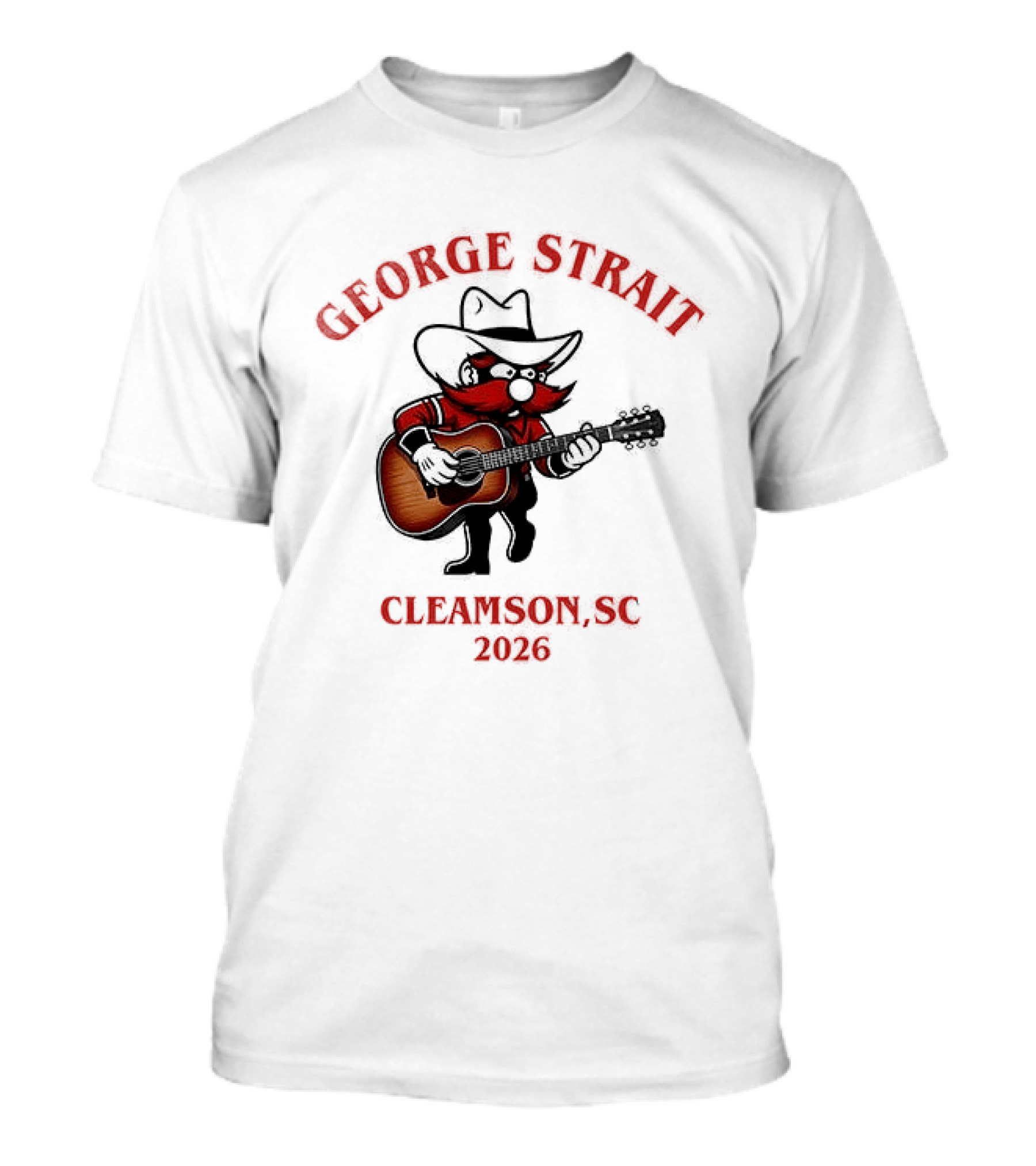 George Strait Clemson 2023 Cowboy Guitar Player T-Shirt