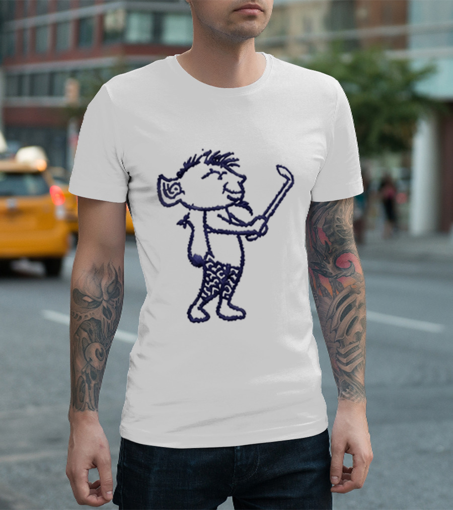 Ryan Jamison DIBS DePaul Golf Hat Character Sketch T-Shirt