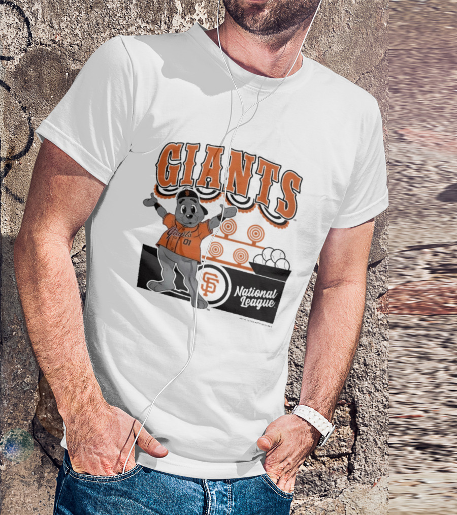 San Francisco Giants Mitchell & Ness Cream Step Back Up Giants National League T-Shirt