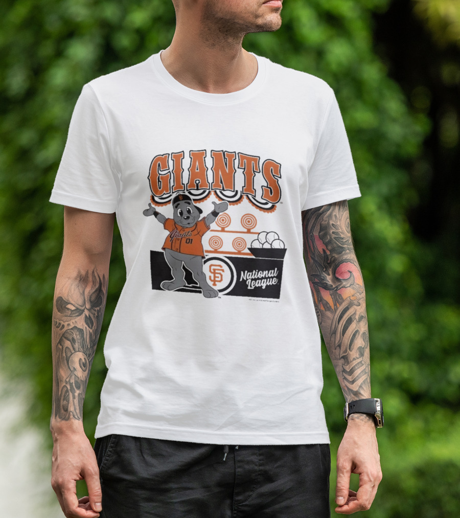San Francisco Giants Mitchell & Ness Cream Step Back Up Giants National League T-Shirt