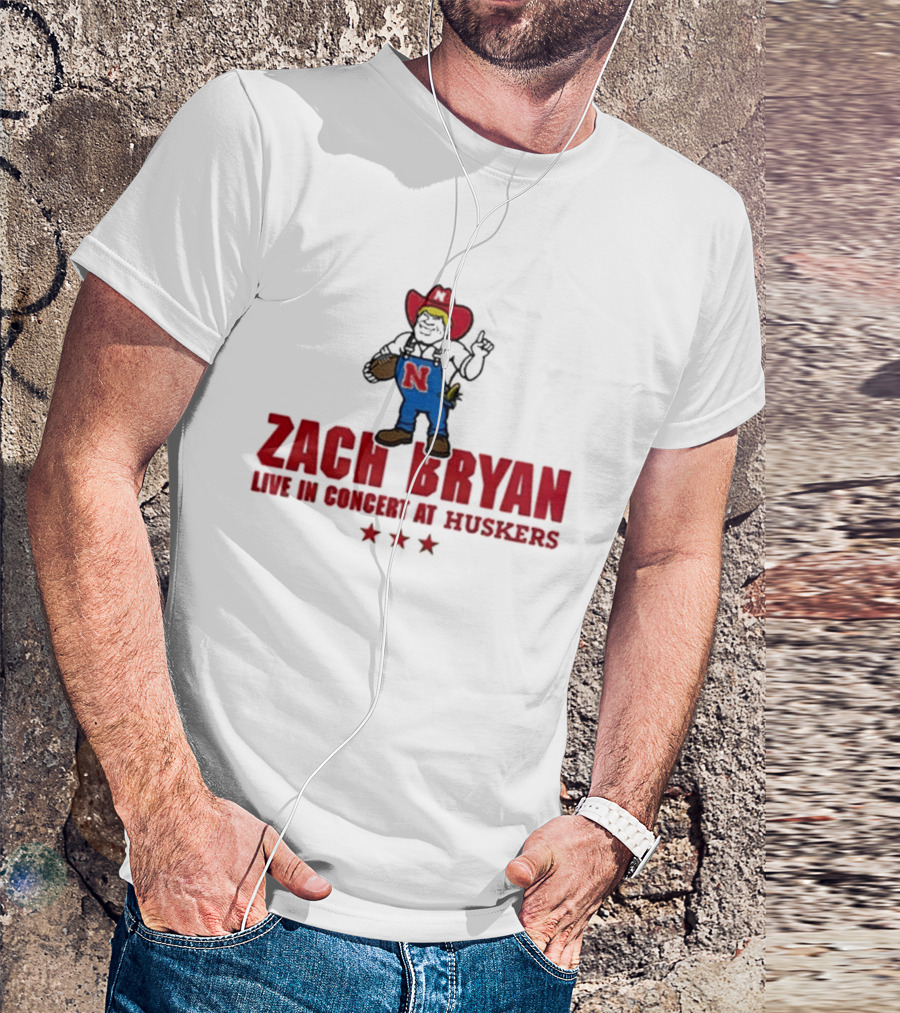 Zach Bryan Live In Concert At Huskers Cowboy T-Shirt