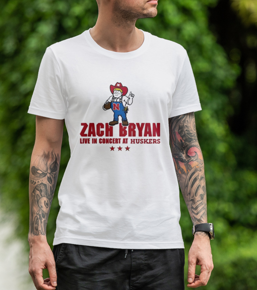 Zach Bryan Live In Concert At Huskers Cowboy T-Shirt