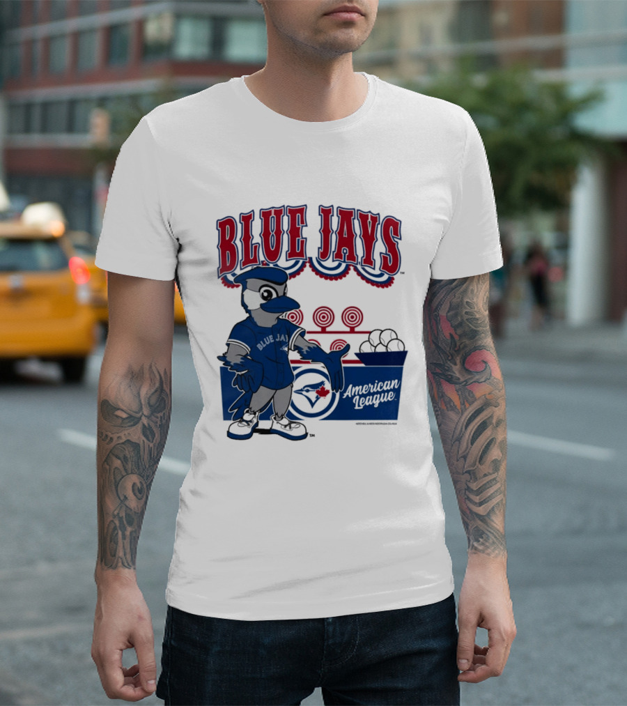 Toronto Blue Jays Mitchell Ness Step Back Up Cream American League T-Shirt
